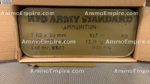 640 Round Spam Can 7.62x39 122 Grain FMJ Red Army Standard Ammo - Free Shipping