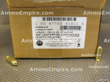 500 Round Case of Remington 45 Auto 230 Grain FMJ Loose Pack Ammo - L45AP4BP - Free Shipping